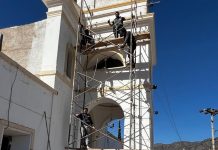Malanzán: Refaccionan el templo parroquial