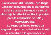 Ulapes: Se realizará abordaje sanitarios de PAP y Mamografías