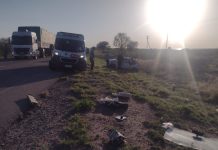 Chepes: Impactante vuelco por ruta nacional 141