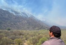 Malanzán: Se brindó asistencia ante los incendios en el paraje Santa Rosa