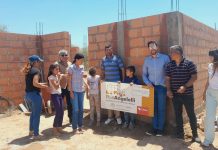 Ulapes: Visitaron la vivienda que se construye por el Plan Angelelli