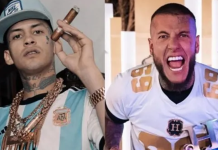 L-Gante mostró los mensajes amenazantes de Alex Caniggia