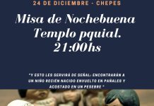 Chepes: Donde y cuando serán “La misa de Noche Buena y de Navidad”