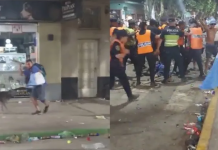 Marcos Paz: batalla campal y machetazos en medio de los festejos por la final del Mundial