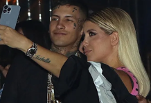 Wanda Nara y L-Gante fueron descubiertos cenando a solas