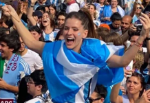 El desaforado festejo de la China Suárez en México tras el triunfo argentino en Qatar