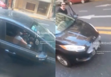 Recoleta: conductor destruyó un colectivo tras una discusión de tránsito