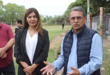 Chepes: Avance del sistema de riego en cancha de Estudiantes