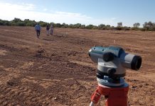 Chepes: Nueva terminal, dan inicio a las tareas de nivelación y medición del terreno