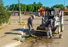 Malanzán: Continúa la limpieza de lugares públicos en los distritos del interior