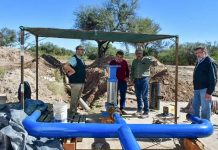 Chepes: Scaglioni recorrió obras hídricas importantes
