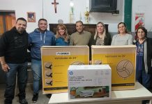 Chepes: Peña acompañado por los candidatos de “Juntos por el Cambio” continúan con entregas a instituciones