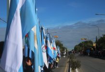 Chepes.: Con desfile cívico-militar se celebró el aniversario del Departamento R. V. Peñaloza