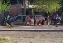 San Juan: robo piraña a un Mercedes Benz terminó con delincuentes atropellados