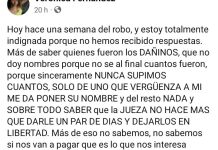 Chepes: Duro posteo de una víctima de robo en contra de la justicia