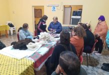 Malanzán: Realizaron taller de Pellón y Tejido en bastidor