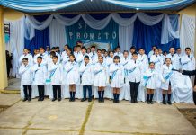 Malanzán: Estudiantes del departamento J.F.Q. prometieron lealtad a la Bandera