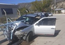 Malanzán: Conductor con domicilio en Chepes, estrelló su rodado contra valla de una escuela