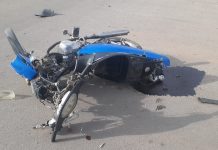 Chepes: Motociclista delicado luego de protagonizar un siniestro vial