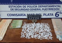 Mar del Plata: una pareja fue detenida con más de 270 envoltorios con cocaína