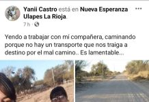 Ulapes: Docentes reclaman por el estado de las rutas que van a la escuelas rurales