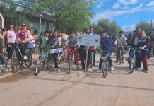 Chepes: Se realizó la bicicleteada de la Escuela Especial N° 5