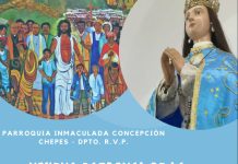 Chepes: Fechas para la novena en honor a nuestra madre Inmaculada Concepción