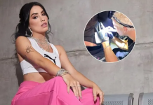 Lali Espósito se tatuó una parte íntima y lo mostró en redes