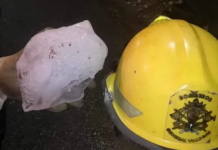 San Luis: temporal de granizo y vientos fuertes causó graves daños