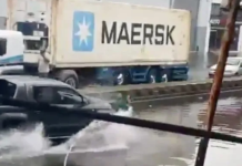 Locura en Avellaneda: discutió con un vecino en plena inundación y lo atropelló con su camioneta