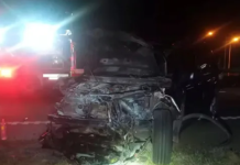 Quiso evadir un control policial en la ruta y chocó su auto: mató a toda su familia