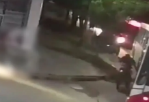 Mar del Plata: choferes cercaron con colectivos a motochorros en pleno asalto