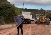 Malanzán: Comenzaron las mejoras de los caminos en el Interior