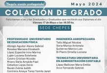 Chepes: Primera colación de Grados 2024 de la Sede Universitaria