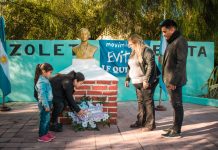Malanzán: Realizaron acto homenaje por el natalicio de Evita Perón
