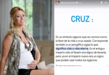 Nicole Neumann explicó el significado del nombre de su bebé