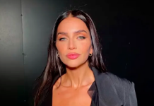 Chau microbikini: Zaira Nara se sacó la parte de arriba y posó solo con un accesorio