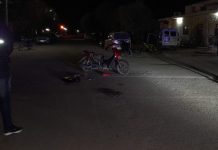 Chepes: Choque entre auto y moto en el barrio River