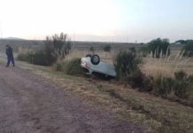 Jugador de Godoy cruz volcó con su auto en una ruta hacia Rosario