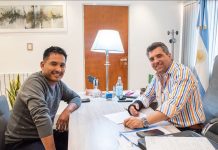 Malanzán: Reunión del intendente con el ministro de Infraestructura y Transporte provincial