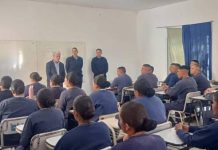 Chepes: El secretario de seguridad visitó la escuela de cadetes de policía para brindar una charla