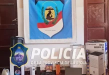 Chepes: La policía recuperó varios elementos robados