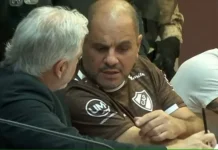 Con chaleco antibalas y camiseta de Platense: así se presentó Leonardo Cositorto en su juicio