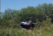 Portezuelo: Tres fallecidos y dos heridos graves tras vuelco de automóvil