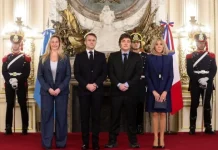 Javier Milei recibió a Emmanuel Macron en Casa Rosada