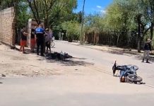 Chepes: Choque de motos provocó la internación de una mujer