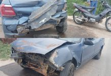 Chepes: Un conductor en estado de ebriedad choco a una moto y un auto que estaban estacionados