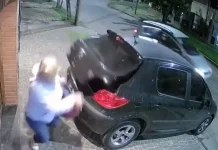 Video: una familia se salvó de un robo por un segundo en El Palomar