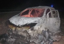 Chepes: Vecino de nuestra ciudad volcó y se incendió su auto en Caucete
