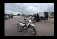 Chepes: Chocaron moto y bicicleta en la Pelagio B. Luna